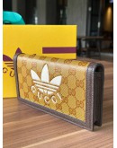 2022 LIMITED SPECIAL EDITION OF GUCCI X ADIDAS GG SUPREME WALLET ON CHAIN CROSSBODY BAG