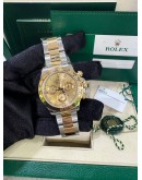 ROLEX DAYTONA COSMOGRAPH WITH HALF 18K 750 YELLOW GOLD REF 116503 CHAMPAGNE DIAL 40MM AUTOMATIC WATCH