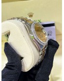 ROLEX DATEJUST 36 HALF 18K 750 YELLOW GOLD DIAMOND JUBILEE REF 16233 GOLD CHAMPAGNE DIAMONDS DIAL 36MM AUTOMATIC WATCH