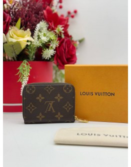 2024 LOUIS VUITTON ZIPPY COIN PURSE IN BROWN MONOGRAM CANVAS