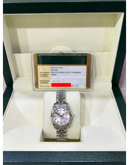 ROLEX LADY DATEJUST DIAMOND JUBILEE REF 179174 SILVER DIAL 26MM AUTOMATIC WATCH