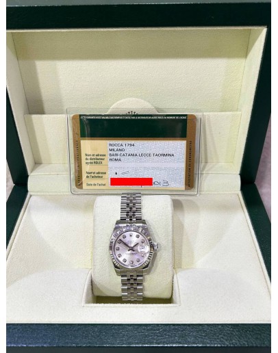 ROLEX LADY DATEJUST DIAMOND JUBILEE REF 179174 SILVER DIAL 26MM AUTOMATIC WATCH