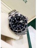 ROLEX SUBMARINER DATE REF 16610 BLACK DIAL 40MM AUTOMATIC WATCH