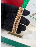 ROLEX LADY DATEJUST REF 179175 FULL 18K 750 YELLOW GOLD WITH DIAMONDS & CHAMPAGNE DIAL 26MM AUTOMATIC WATCH