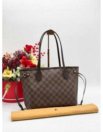 LOUIS VUITTON NEVERFULL PM IN BROWN MONOGRAM CANVAS