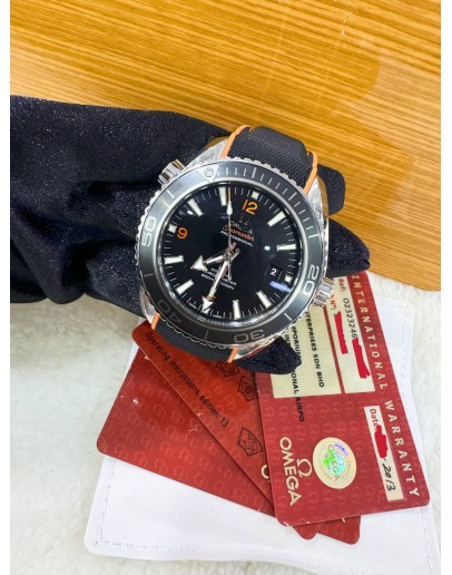 OMEGA SEAMASTER PLANET OCEAN 44MM BLACK DIAL AUTOMATIC WATCH