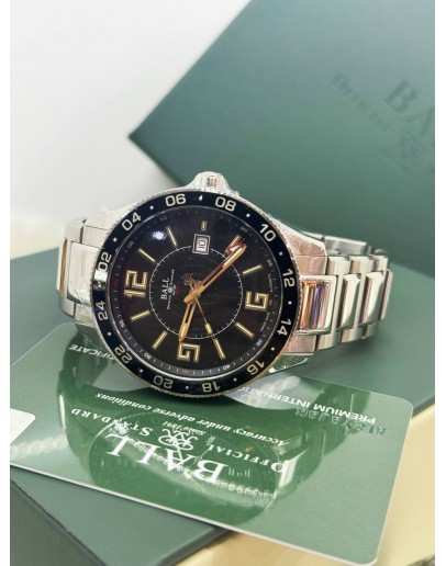 BALL ENGINEER MASTER II PILOT GMT REF GM3090C 43.5MM AUTOMATIC WATCH
