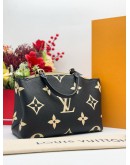 2024 LOUIS VUITTON PETIT PALAIS BAG IN BICOLOR MONOGRAM EMPREINTE LEATHER