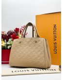 LOUIS VUITTON MONTAIGNE MM BAG IN BEIGE MONOGRAM EMPREINTE LEATHER