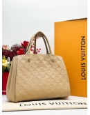 LOUIS VUITTON MONTAIGNE MM BAG IN BEIGE MONOGRAM EMPREINTE LEATHER