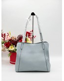 KATE SPADE HOBO SHOULDER BAG IN BABY BLUE PEBBLED LEATHER