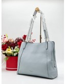 KATE SPADE HOBO SHOULDER BAG IN BABY BLUE PEBBLED LEATHER