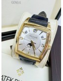 PATEK PHILLIPE GONDOLO REF 5135J ANNUAL CALENDAR MOON FACE 18K 750 YELLOW GOLD 38MM X 51MM AUTOMATIC WATCH