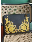 VERSACE BAROQUE PRINT CLUTCH BAG WITH WRIST STRAP
