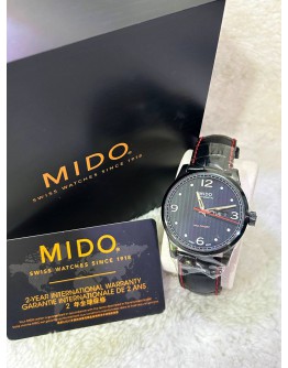 MIDO MULTIFORT DAY DATE REF M005430 BLACK DIAL 42MM AUTOMATIC WATCH