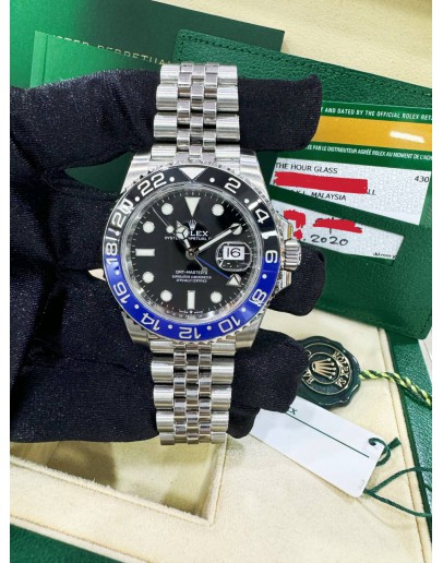 ROLEX GMT-MASTER II BATGIRL JUBILEE REF 126710LNR 40MM AUTOMATIC WATCH