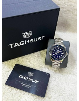TAG HEUER AQUARACER LADY REF WAY131S BLUE MOTHER OF PEARL DIAL 35MM QUARTZ WATCH