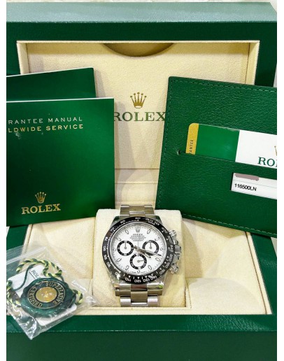 ROLEX DAYTONA REF 116500 COSMOGRAPH PANDA DIAL 40MM AUTOMATIC WATCH  