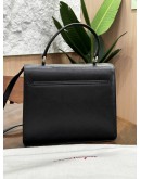 SALVATORE FERRAGAMO GANCINI SCHWARZ TOP HANDLE HANDBAG WITH STRAP