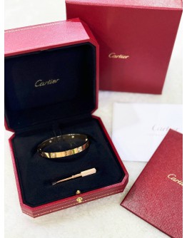 CARTIER LOVE BRACELET 18K 750 ROSE GOLD WITH DIAMOND SIZE 17