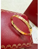CARTIER LOVE BRACELET 18K 750 ROSE GOLD WITH DIAMOND SIZE 17