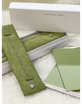 VCA VAN CLEEF & ARPELS SWEET ALHAMBRA 18K 750 WHITE GOLD WITH DIAMONDS