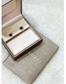 BVLGARI 18K 750 WHITE GOLD PAIR OF EARRINGS WITH BLACK ONYX ELEMENT