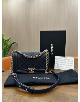 CHANEL MEDIUM LEBOY CAVIAR LEATHER 