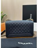 CHANEL MEDIUM LEBOY CAVIAR LEATHER 