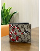 GUCCI KINGSNAKE PRINT GG SUPREME CANVAS BI-FOLD WALLET
