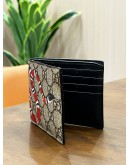 GUCCI KINGSNAKE PRINT GG SUPREME CANVAS BI-FOLD WALLET