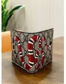 GUCCI KINGSNAKE PRINT GG SUPREME CANVAS BI-FOLD WALLET