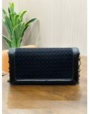 BOTTEGA VENETA INTRECCIATO KNOT CHAIN CROSSBODY BAG