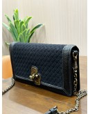 BOTTEGA VENETA INTRECCIATO KNOT CHAIN CROSSBODY BAG