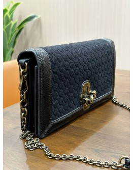 BOTTEGA VENETA INTRECCIATO KNOT CHAIN CROSSBODY BAG