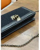 BOTTEGA VENETA INTRECCIATO KNOT CHAIN CROSSBODY BAG