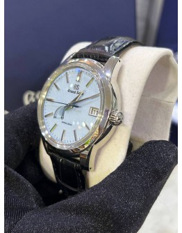 GRAND SEIKO ELEGANCE COLLECTION SPRING DRIVE BLUE SKYFLAKE REF SBGA407/9R65-0DJ0 BLUE DIAL 41MM AUTOMATIC WATCH