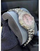 TAG HEUER FORMULA 1 LADY REF WAC1216 DIAMOND BEZEL PINK MOTHER OF PEARL DIAL 35MM QUARTZ WATCH