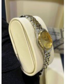 LONGINES FLAGSHIP HALF 18K 750 YELLOW GOLD REF L4.274.3.37.7 GOLD DIAMOND DIAL 26MM AUTOMATIC WATCH