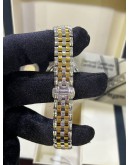 LONGINES FLAGSHIP HALF 18K 750 YELLOW GOLD REF L4.274.3.37.7 GOLD DIAMOND DIAL 26MM AUTOMATIC WATCH