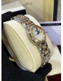 LONGINES PRIMALUNA DIAMOND HALF 18K 750 ROSE GOLD REF L8.112.5.89.6 MOTHER OF PEARL DIAL 30MM QUARTZ WATCH 