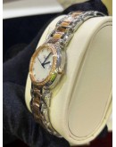 LONGINES PRIMALUNA DIAMOND HALF 18K 750 ROSE GOLD REF L8.112.5.89.6 MOTHER OF PEARL DIAL 30MM QUARTZ WATCH 