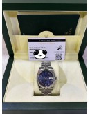 ROLEX DATEJUST 36 REF 116234 JUBILEE BLUE COMPUTER ROMAN NUMBERALS DIAL 36MM AUTOMATIC WATCH 