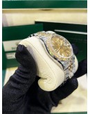 ROLEX DATEJUST JUBILEE 36 REF 126233 HALF 18K 750 YELLOW GOLD CHAMPAGNE DIAL 36MM AUTOMATIC WATCH