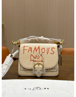 COACH X JEAN MICHEL BASQUIAT BEAT SHOULDER BAG 18  