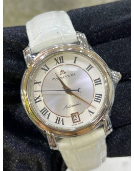 MAURICE LACROIX REF 68774 SIKVER ROMAN NUMBERALS DIAL 35MM AUTOMATIC WATCH