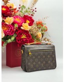 LOUIS VUITTON POCHETTE METIS IN BROWN MONOGRAM CANVAS BAG 