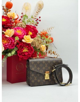 LOUIS VUITTON POCHETTE METIS IN BROWN MONOGRAM CANVAS BAG 