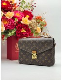 LOUIS VUITTON POCHETTE METIS IN BROWN MONOGRAM CANVAS BAG 