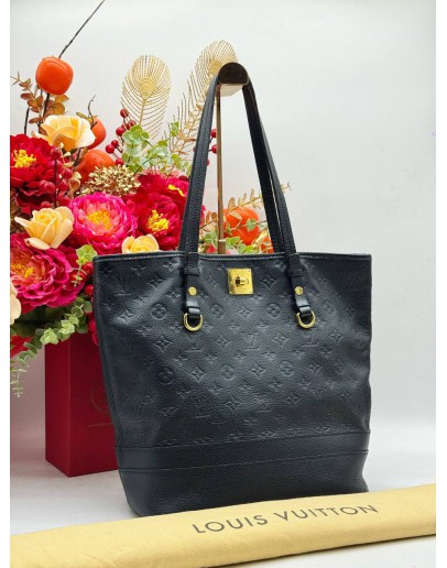 LOUIS VUITTON CITADINE PM SHOULDER BAG IN BLACK MONOGRAM EMPREINTE LEATHER